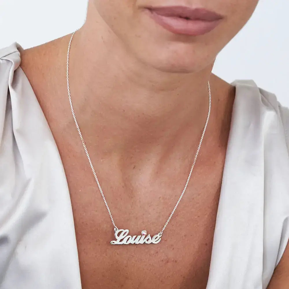 Personalized Cursive Name Pendant in 14K Gold