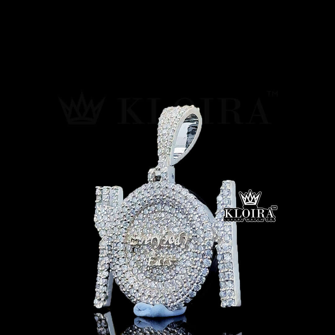 Plate Crown Jewel Pendant Front
