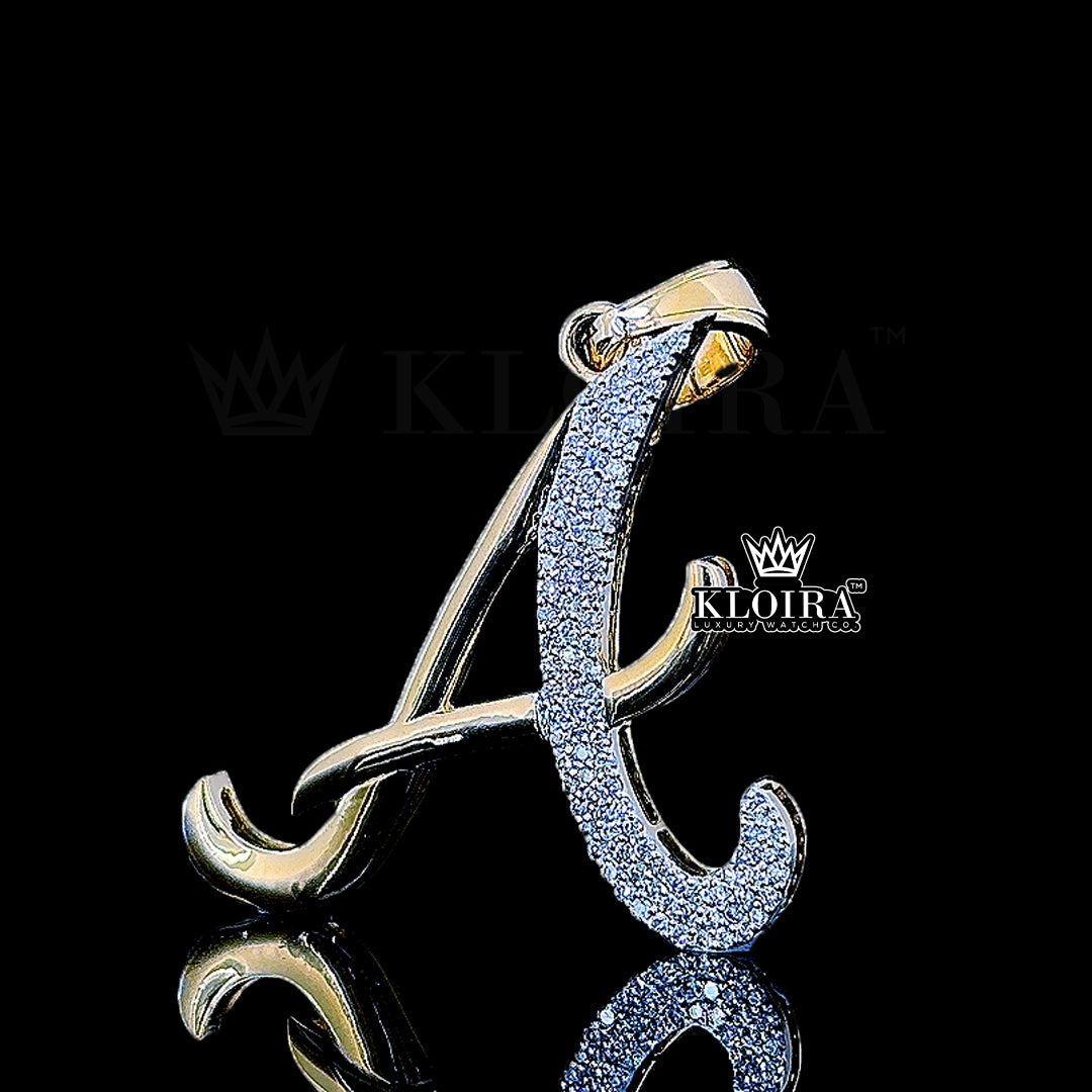 Signature A Bling Pendant Front