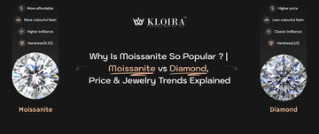 Why is moissanite so popular main banner with moissanite vs diamond comparison