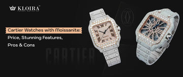 Cartier Watch Moissanite models with iced-out look, showcasing premium style and sparkling stones.