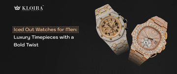 Iced Out Watch For Men hero image featuring elegant iced-out luxury watches.