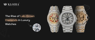 Lab-Grown Diamond Watch collection featuring luxury iced-out timepieces.