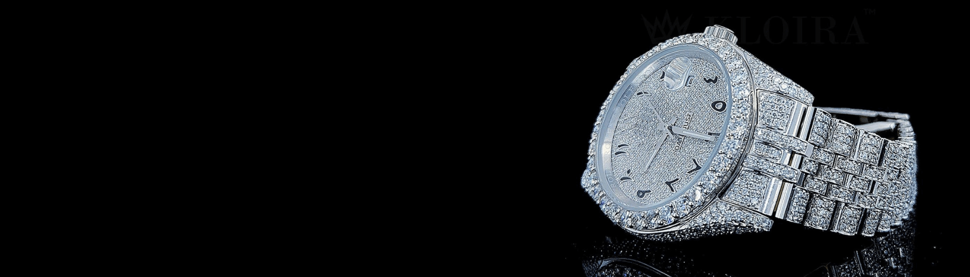 Glittering Moissanite Watch