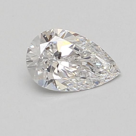 0.56 Carat E VS2 Pear Lab Diamond Front