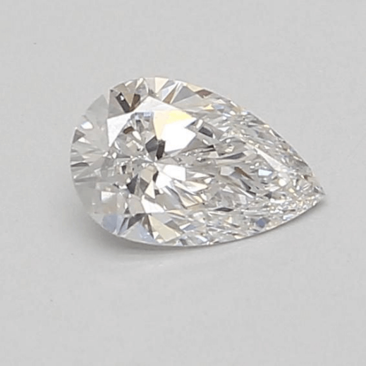 0.56 Carat E VS2 Pear Lab Diamond Front