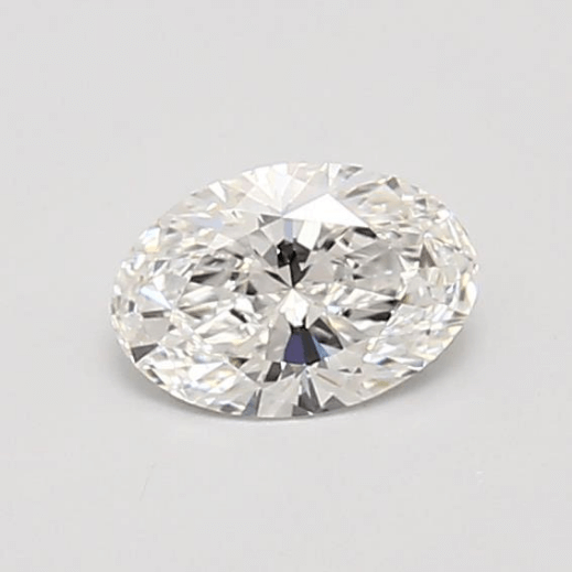 0.66 Carat D VVS2 Oval Lab Diamond Front