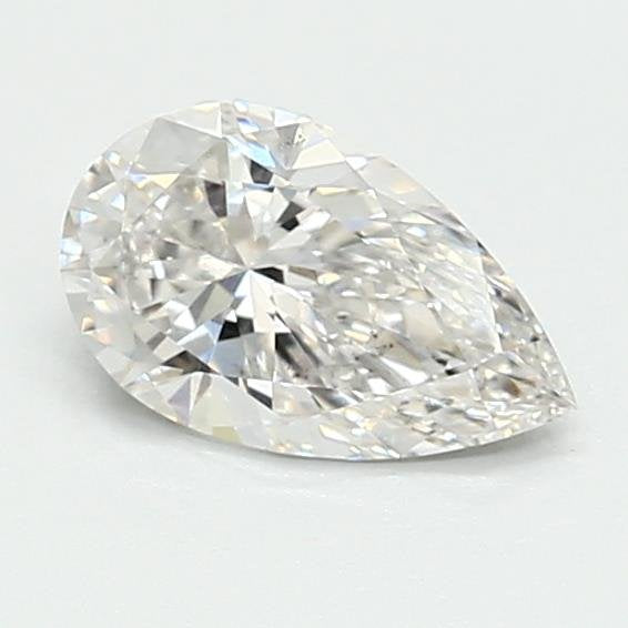 0.83 Carat E VS2 Pear Lab Diamond Front