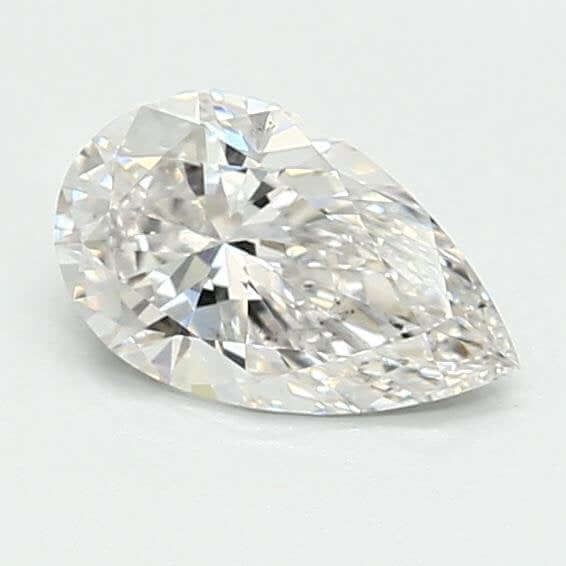 0.83 Carat E VS2 Pear Lab Diamond Front