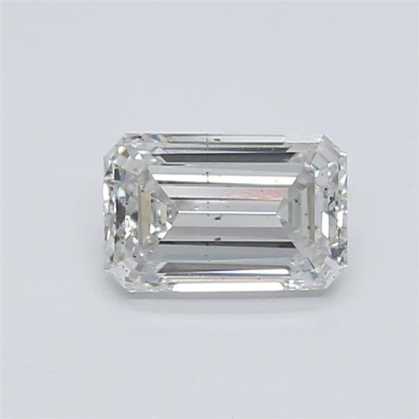 0.84 Carat G SI1 Emerald Lab Diamond Front