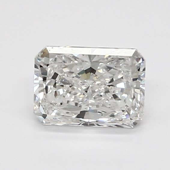 0.86 Carat F VS1 Radiant Lab Diamond Front