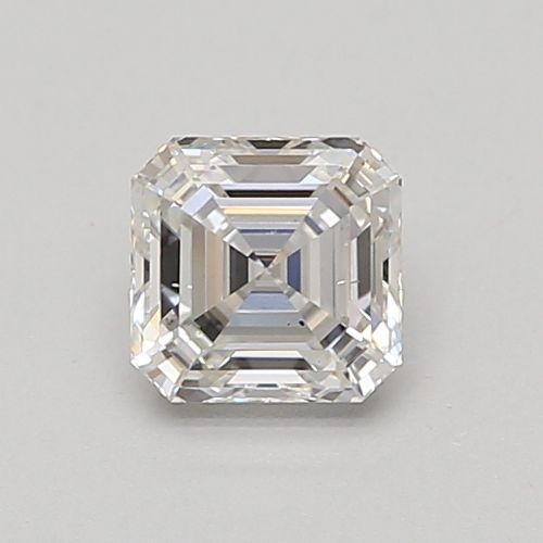 0.98 Carat E VS2 Asscher Lab Diamond Front