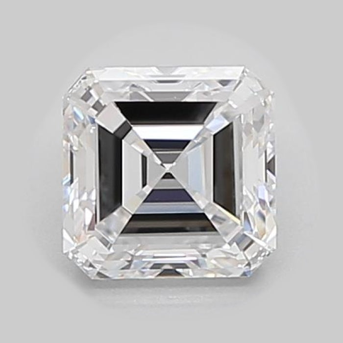 1.00 Carat D VVS1 Asscher Lab Grown Diamond Front
