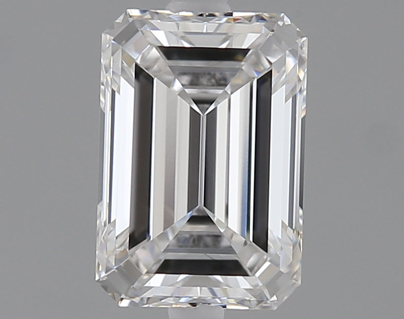 1.00 Carat D VVS2 Emerald Lab Diamond Front