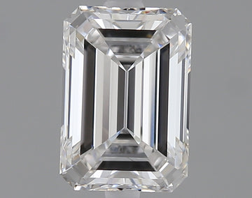 1.00 Carat D VVS2 Emerald Lab Diamond Front