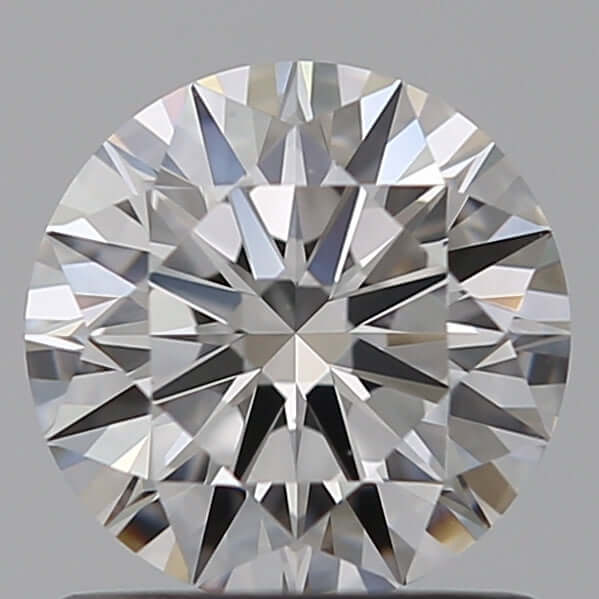 1.00 Carat F VVS2 Round Lab Diamond Front