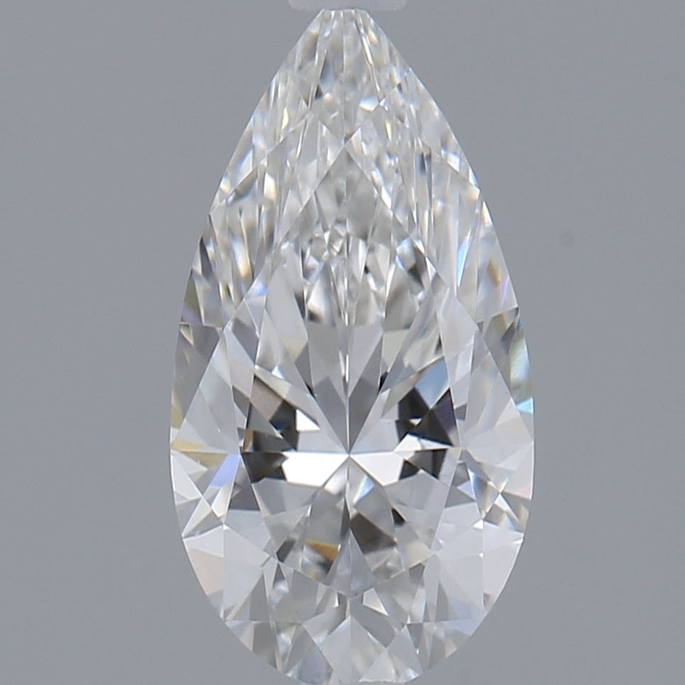 1.09 Carat F VVS2 Pear Lab Diamond Front
