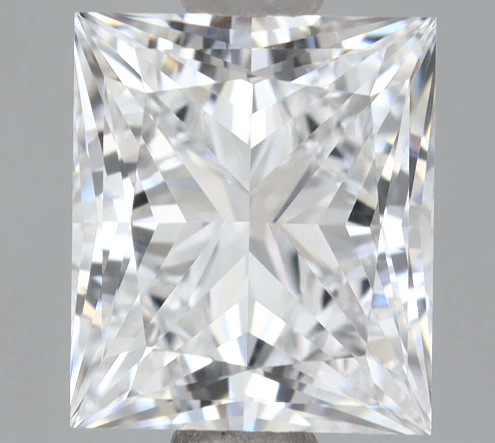 1.10 Carat D VVS2 Princess Lab Diamond Front