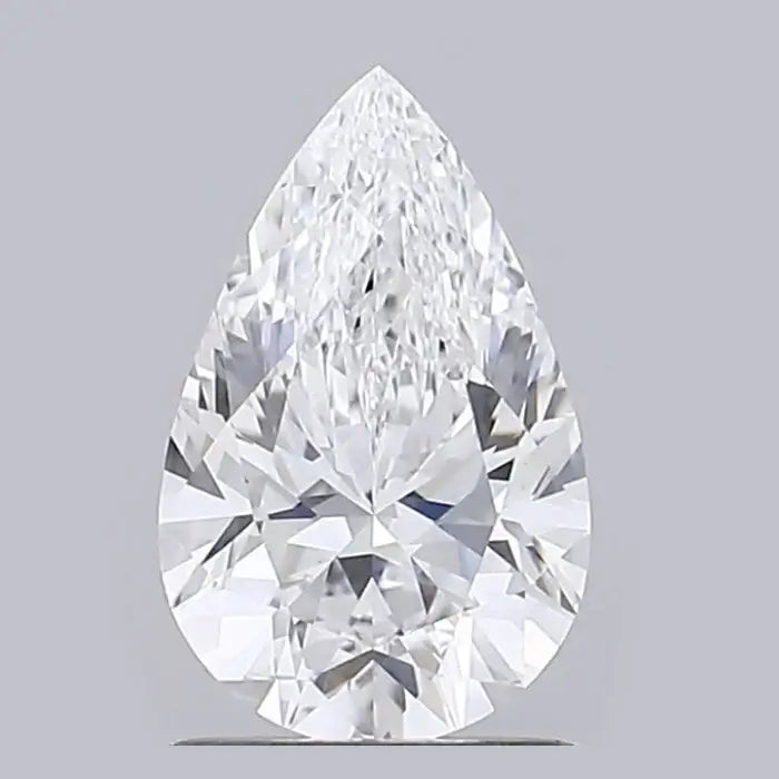 1.20 Carat D VVS2 Pear Lab Grown Diamond Front