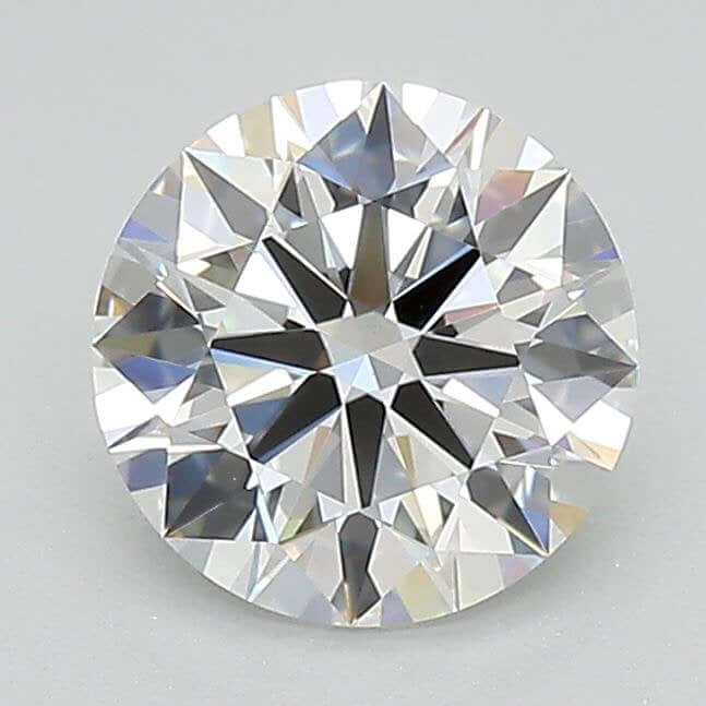 1.28 Carat E VS1 Round Lab Diamond Front