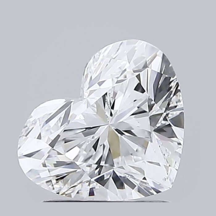 1.50 Carat E VS2 Heart Lab Diamond Front