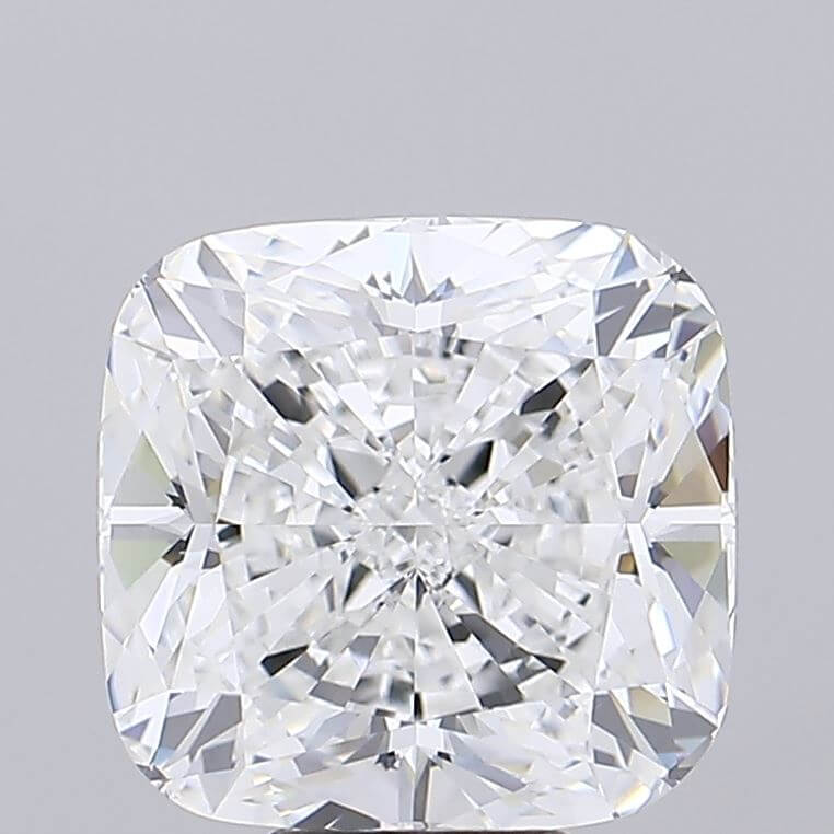10.00 Carat E VVS1 Cushion Lab Diamond Front