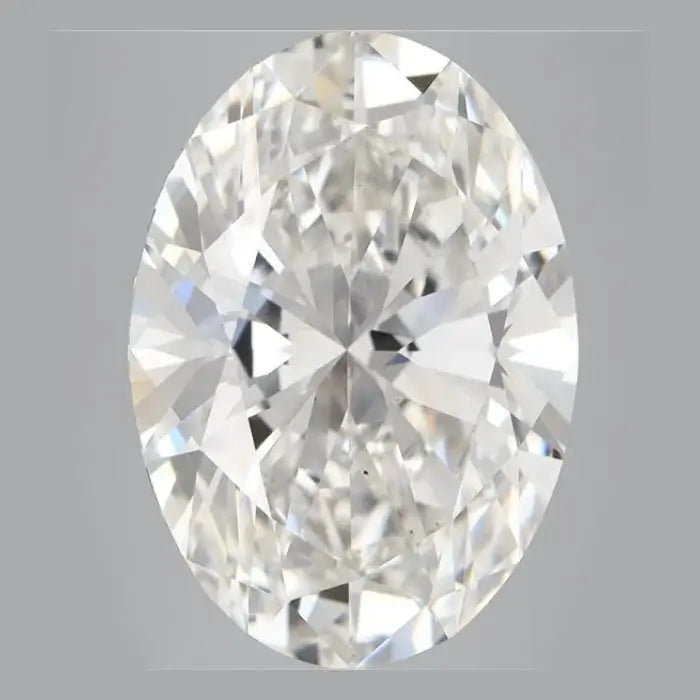 10.00 Carat F VS1 Oval Lab Diamond Front