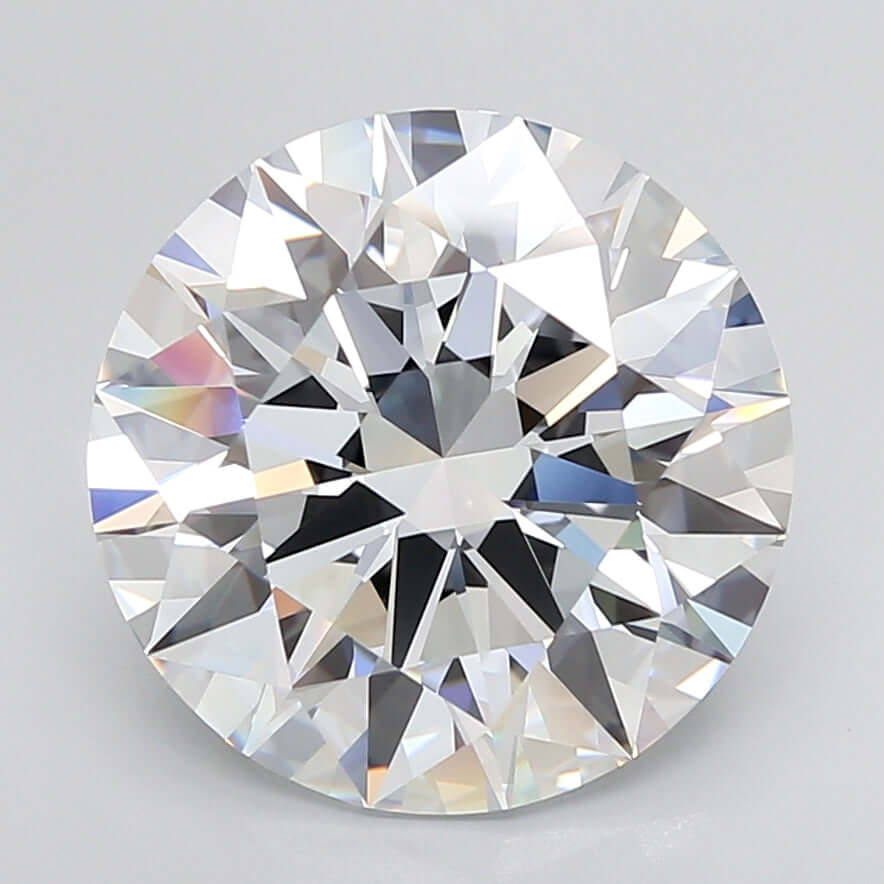 10.00 Carat F VVS1 Round Lab Diamond Front