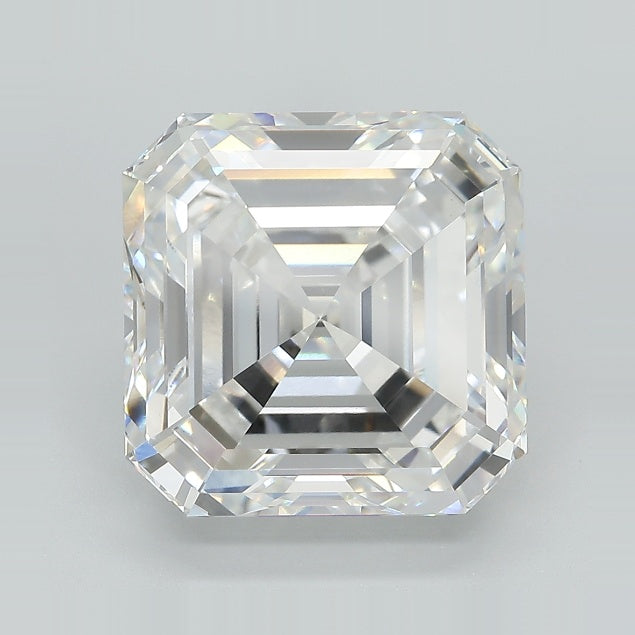 10.04 Carat E VVS2 Asscher Lab Diamond Front