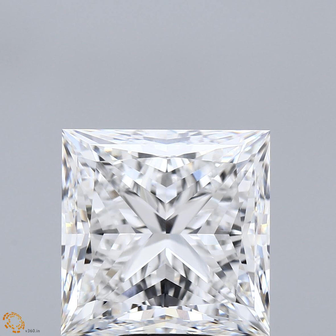 10.08 Carat E VVS2 Princess Lab Diamond Front