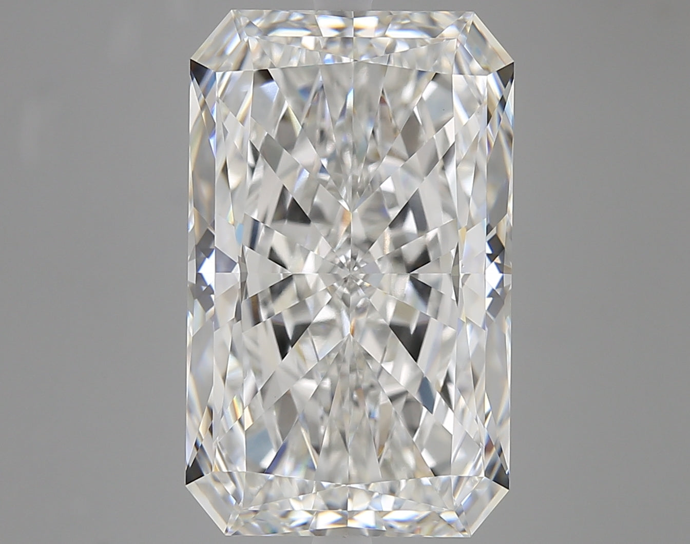 10.08 Carat E VVS2 Radiant Lab Diamond Front
