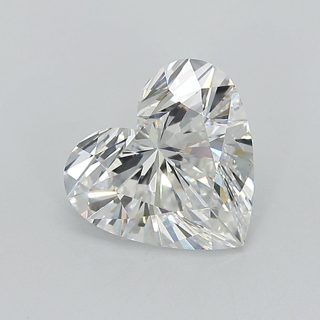 10.18 Carat E VVS2 Heart Lab Diamond Front
