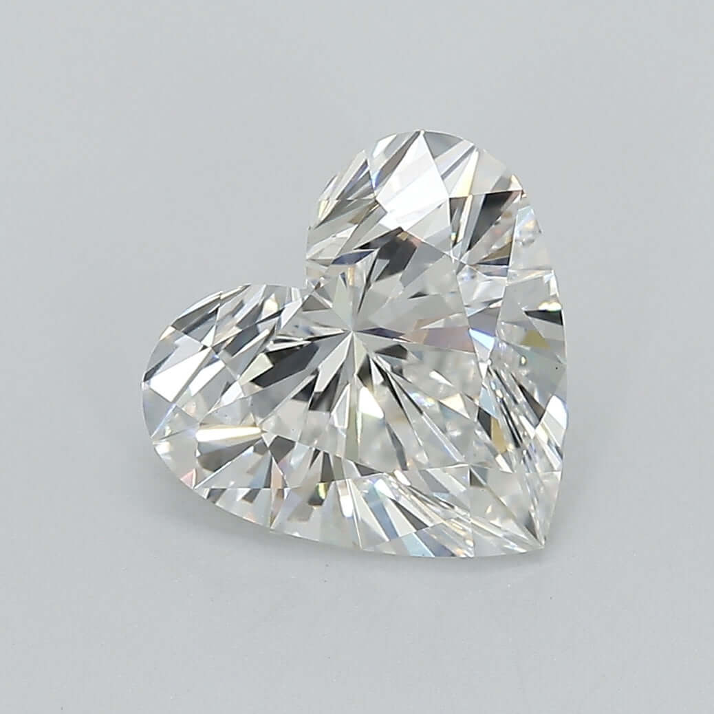 10.18 Carat E VVS2 Heart Lab Diamond Front