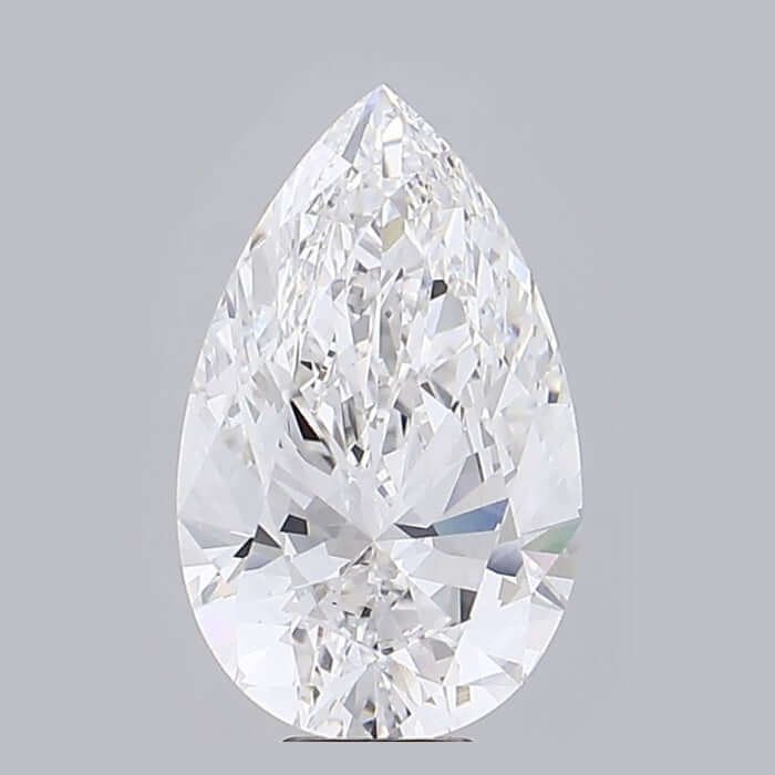 11.02 Carat F VVS2 Pear Lab Diamond Front
