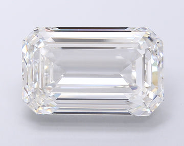 11.08 Carat F VVS2 Emerald Lab Diamond Front