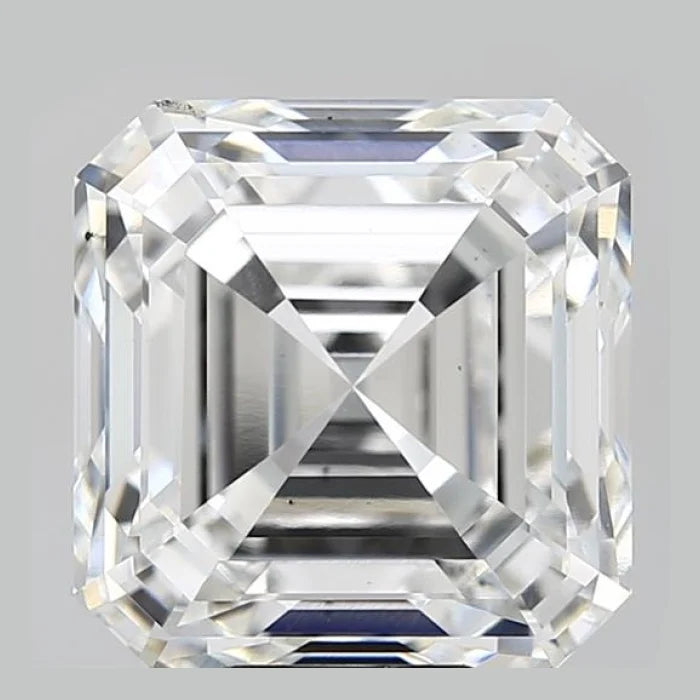 11.09 Carat F VS2 Asscher Lab Diamond Front
