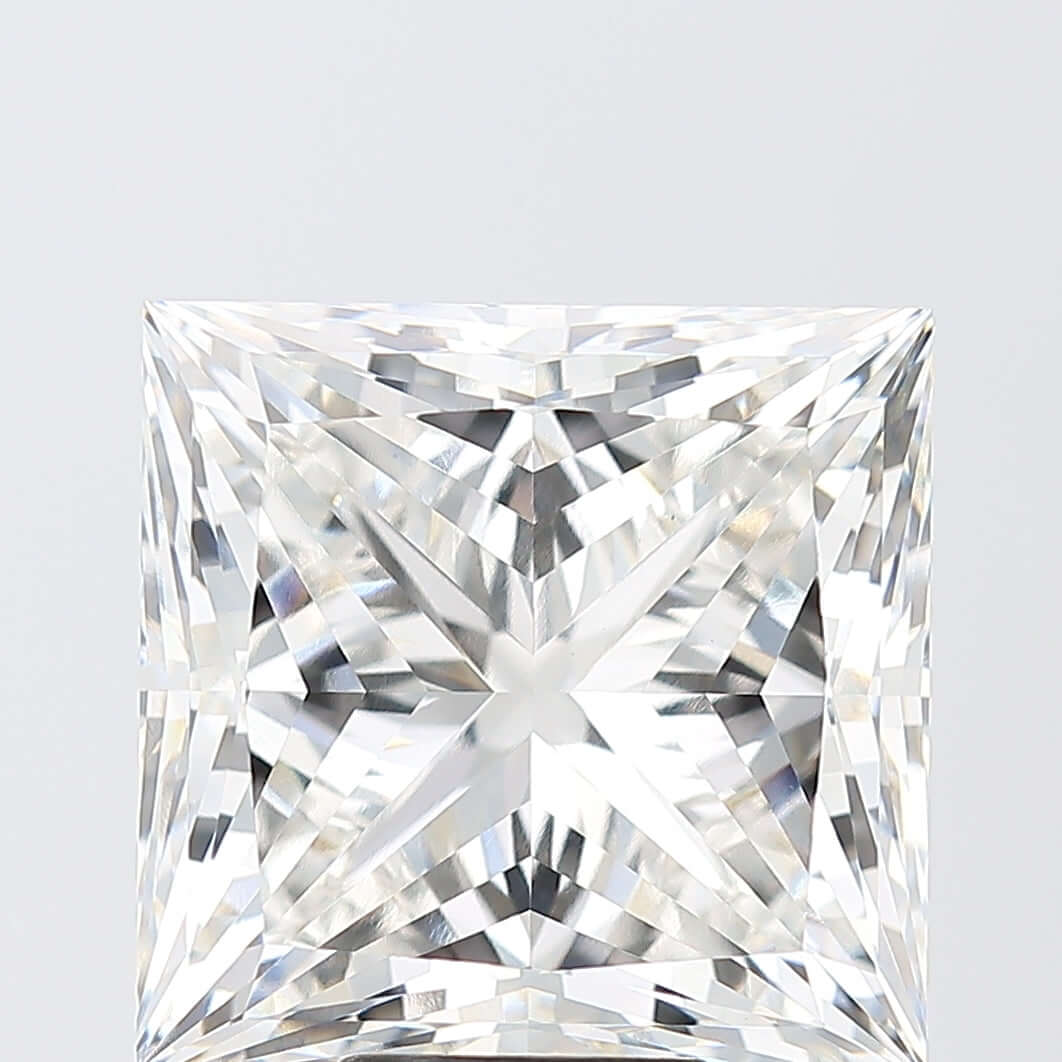11.09 Carat F VVS2 Princess Lab Diamond Front