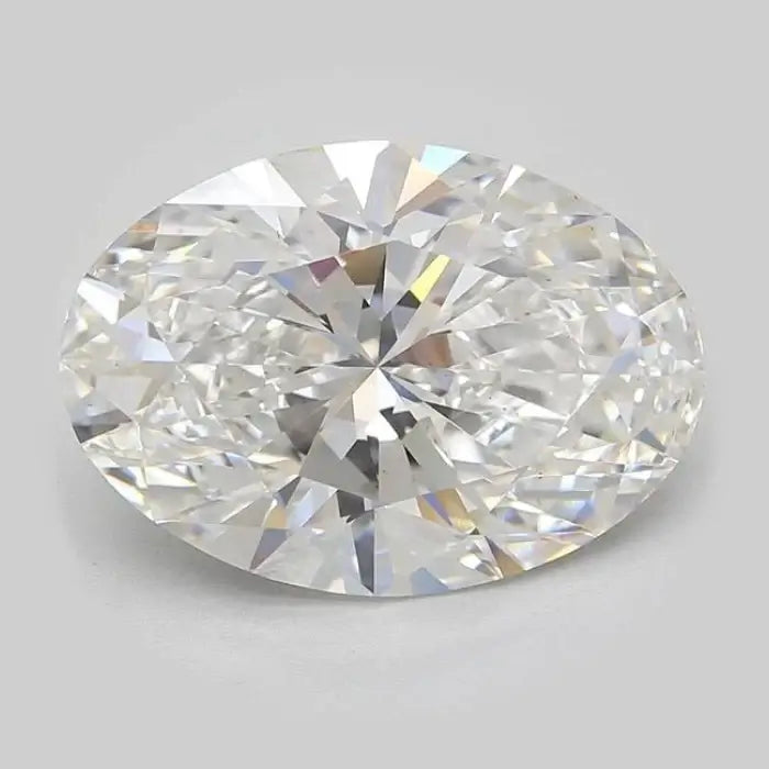 11.45 Carat F VS2 Oval Lab Diamond Front