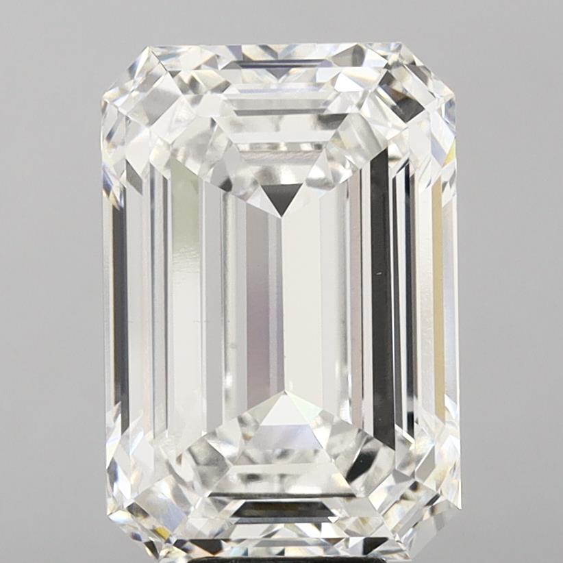 12.03 Carat F VVS2 Emerald Lab Diamond Front