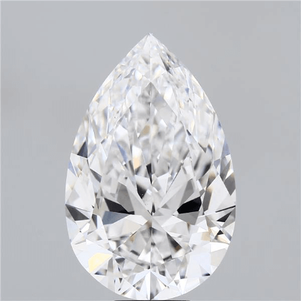 12.03 Carat F VVS2 Pear Lab Diamond Front