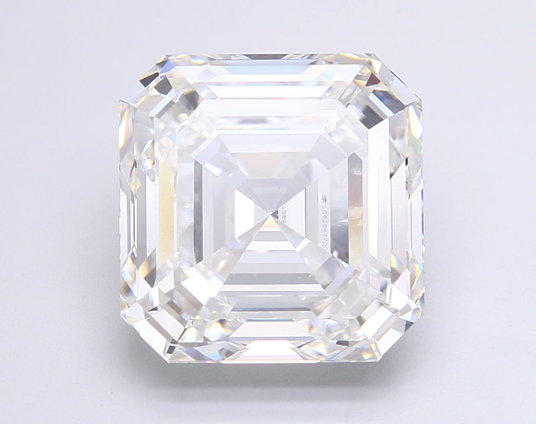 12.10 Carat F VVS2 Asscher Lab Diamond Front