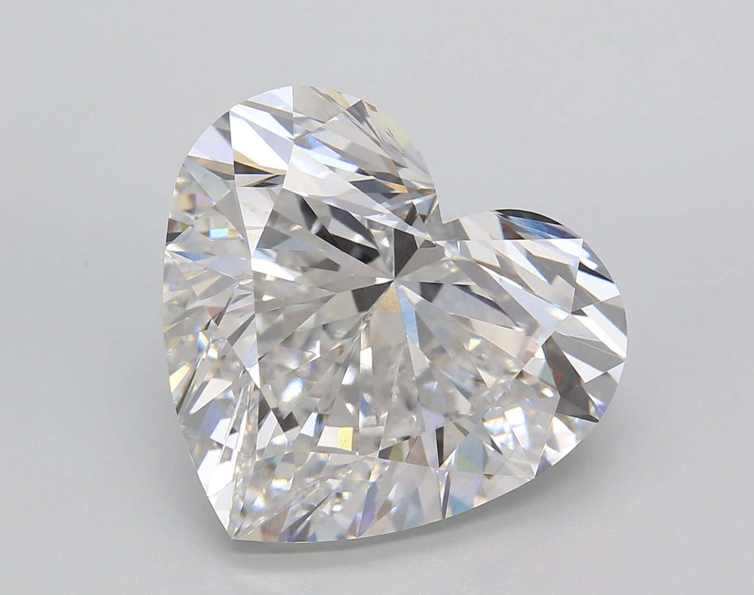 12.21 Carat F VVS2 Heart Lab Diamond Front