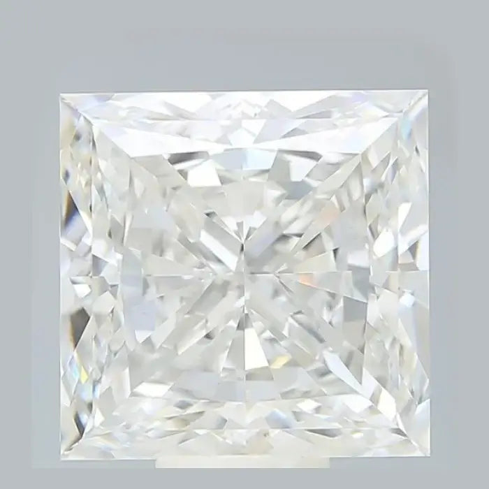 12.35 Carat F VVS2 Princess Lab Diamond Front