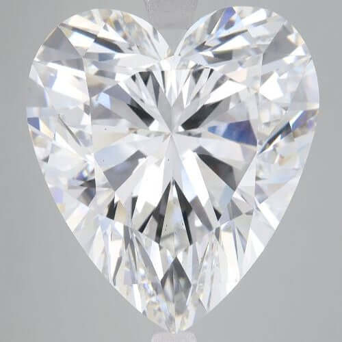 12.41 Carat E VS2 Heart Lab Diamond Front