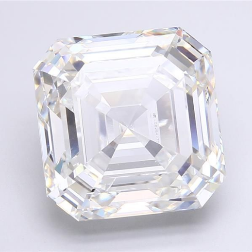 12.41 Carat F VVS2 Asscher Lab Diamond Front