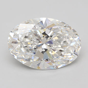 12.45 Carat E VS2 Oval Lab Diamond Front