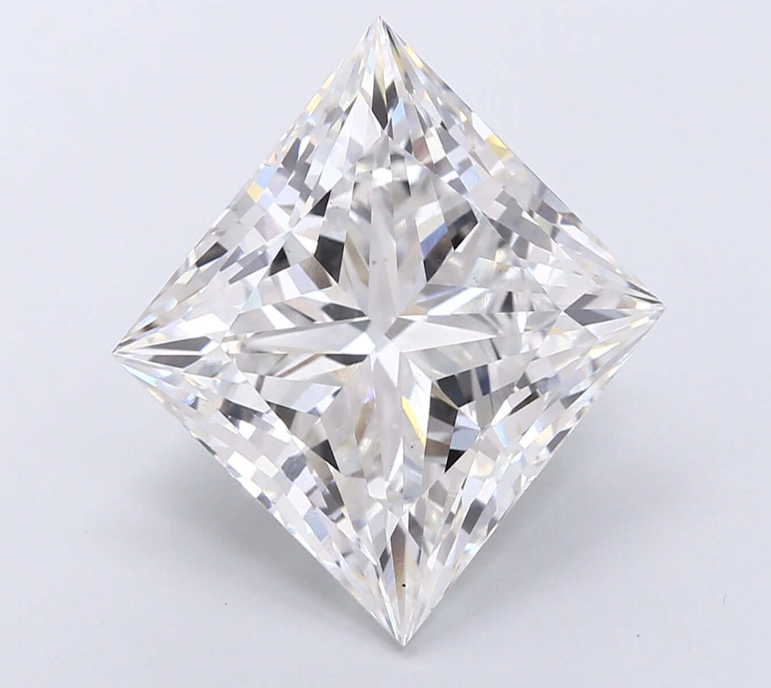 13.06 Carat F VS1 Princess Lab Diamond Front