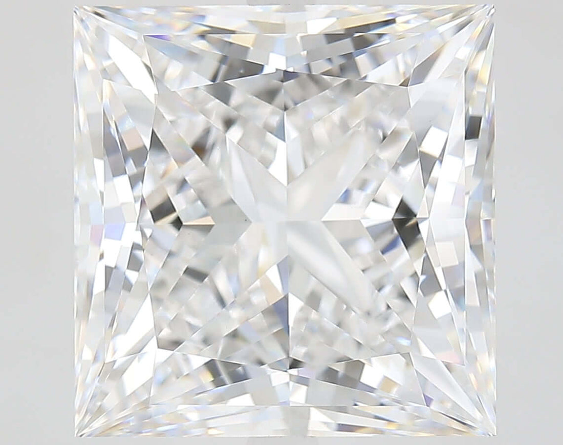 13.07 Carat E VVS2 Princess Lab Diamond Front