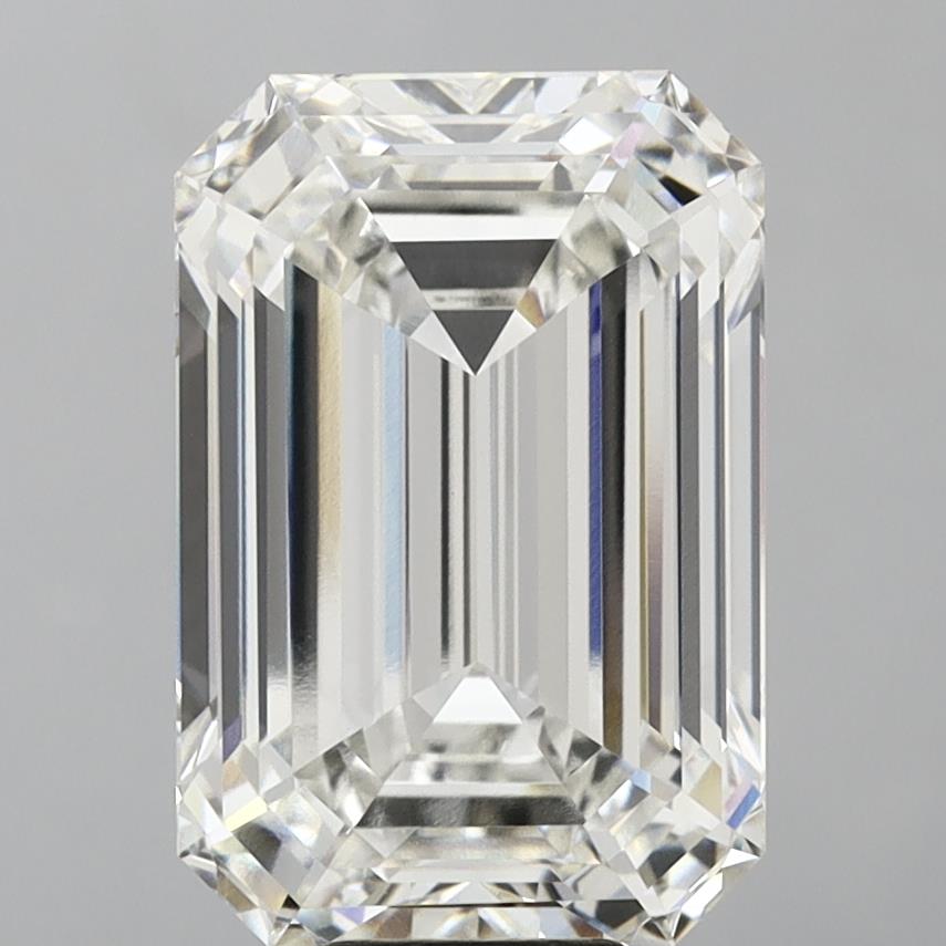 13.19 Carat F VVS2 Emerald Lab Diamond Front