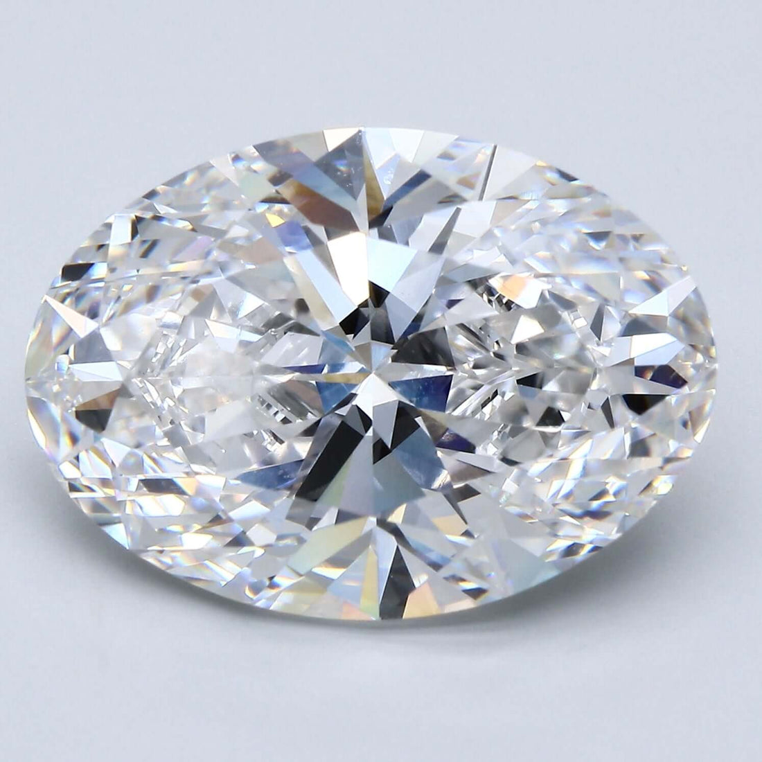 13.19 Carat F VVS2 Oval Lab Diamond Front